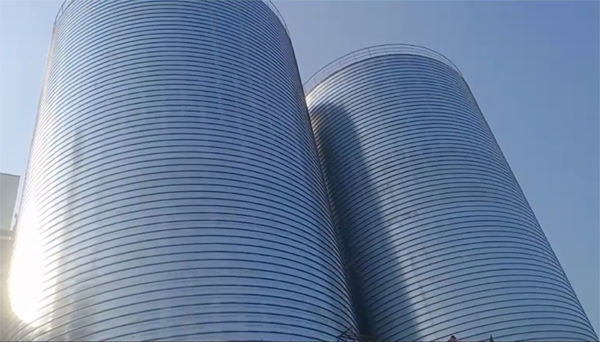 港南2座混凝土高架卷板仓